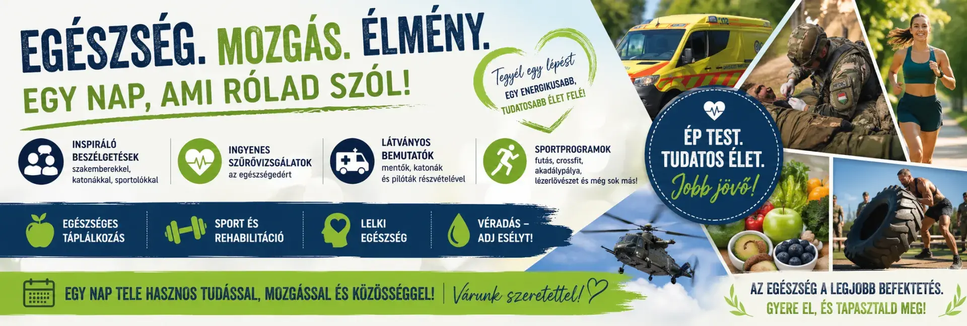 A május 8-i sport- és egészségnap plakátja