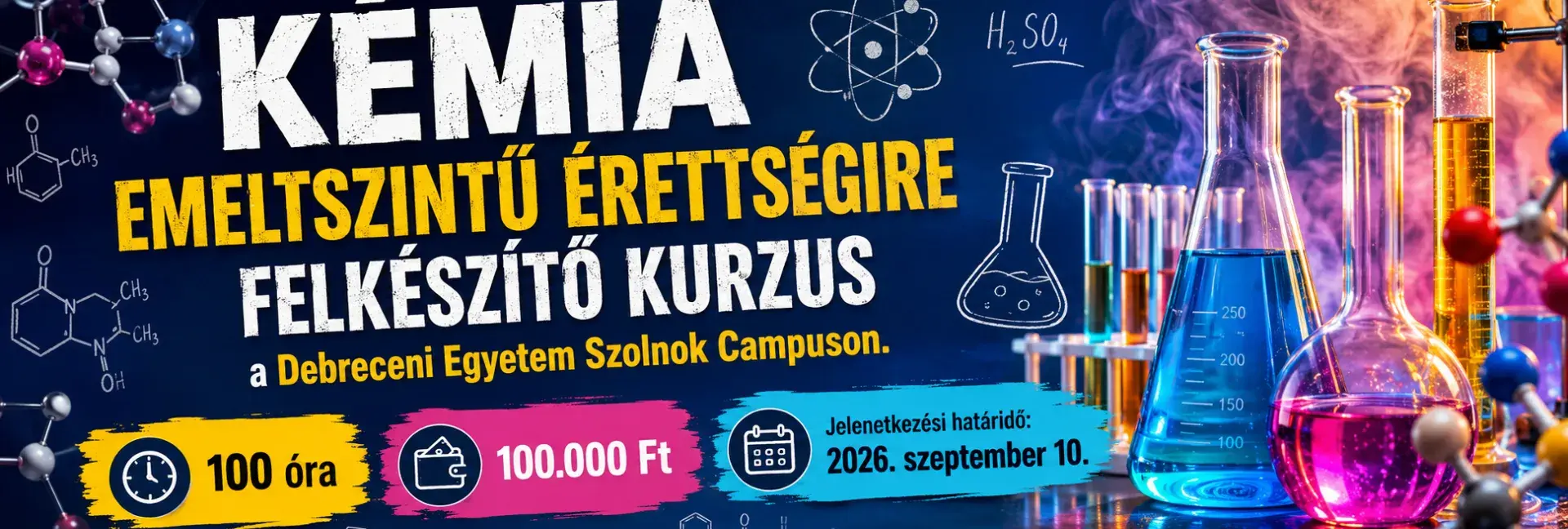 Felhívás kémia emelt szintű érettségire felkészítő kurzusra